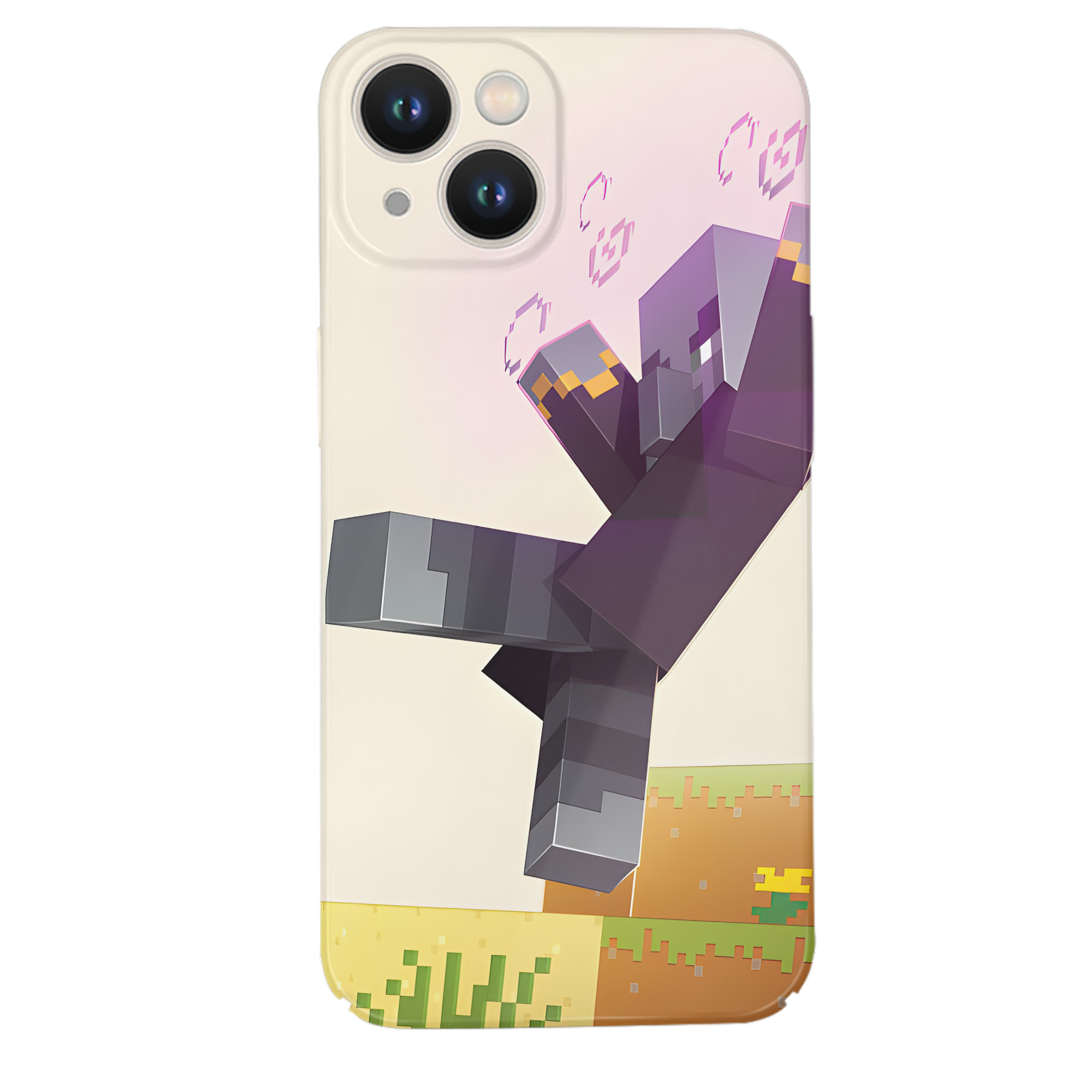 （画像用） マインクラフト ブロックの世界 Minecraft MC Block world 【iPhone 14シリーズ対応】ハードケース